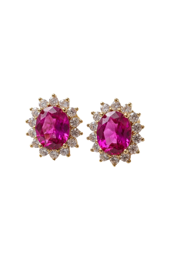 Generational Pink Halo Studs