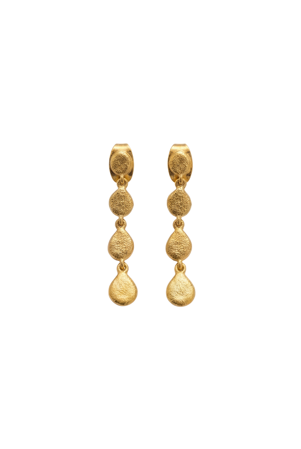 Gold Tear Drop Earrings